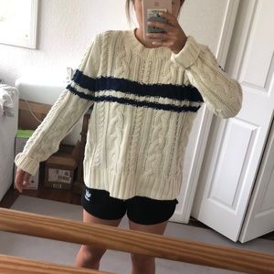 Cream knit sweater